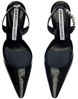(Women) Alexander Wang Grace 'Embossed Heel Black' 30C120P069 (Women) Alexander Wang Grace 'Embossed Heel Black' 30C120P069