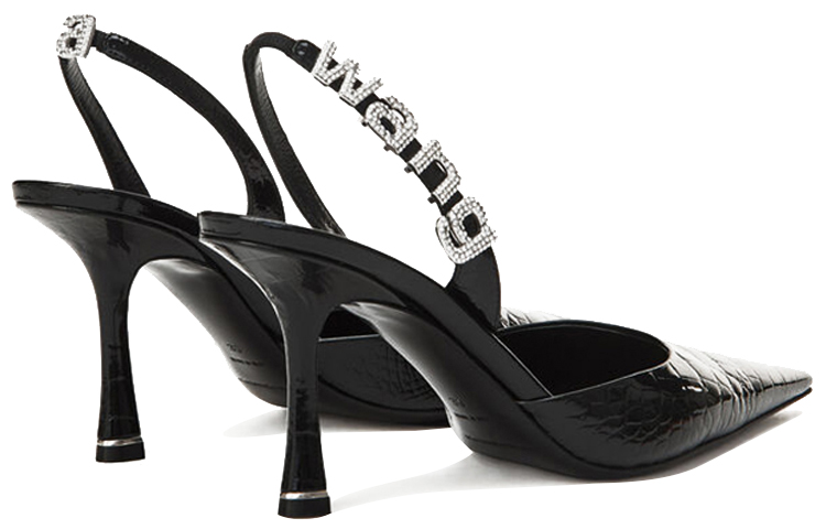 (W) Alexander Wang Grace 'Embossed Heel Black' 圖 3