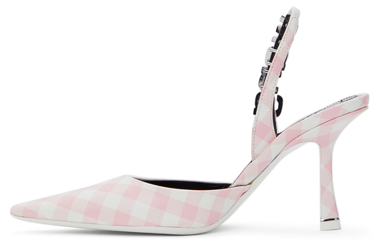 (Women) Alexander Wang Grace 'Pink Checkered Low-Top High Heels' 30221P045