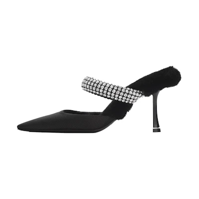 (W) Alexander Wang Grace Mule 'Black'