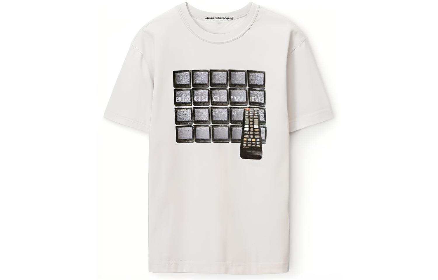 Buy (Women) Alexander Wang Graphic Print Oversized T-Shirt  Grey UCC4231641-083