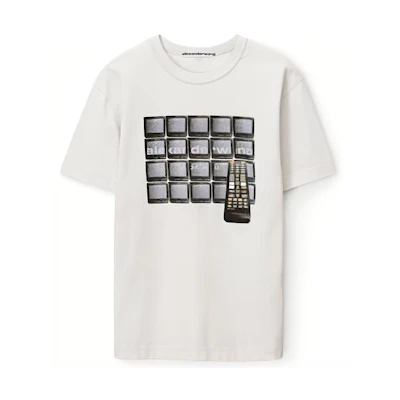 (Women) Alexander Wang Graphic Print Oversized T-Shirt Grey UCC4231641-083