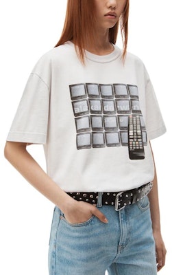 (Women) Alexander Wang Graphic Print Oversized T-Shirt Grey UCC4231641-083 Details for (Women) Alexander Wang Graphic Print Oversized T-Shirt Grey UCC4231641-083
