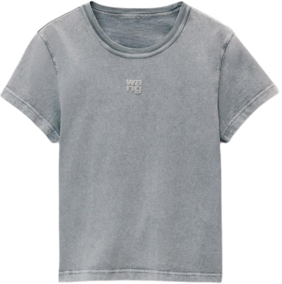 (W) 알렉산더 왕 그레이 로고 코튼 저지 반팔 티셔츠 여성 SS24 4CC32213580-37A Order (W) 알렉산더 왕 그레이 로고 코튼 저지 반팔 티셔츠 여성 SS24 4CC32213580-37A