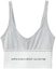 Buy (W) 알렉산더 왕 그레이 스트레치 코튼 로고 스포츠 브라 SS20 1C198020-GREY