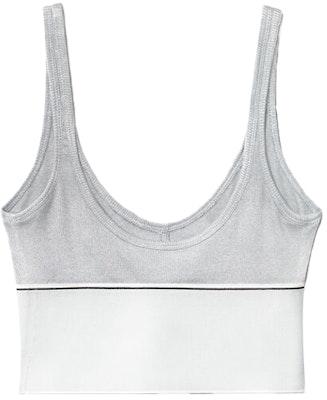 (W) 알렉산더 왕 그레이 스트레치 코튼 로고 스포츠 브라 SS20 1C198020-GREY Lookbook (W) 알렉산더 왕 그레이 스트레치 코튼 로고 스포츠 브라 SS20 1C198020-GREY