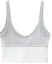 Lookbook (W) 알렉산더 왕 그레이 스트레치 코튼 로고 스포츠 브라 SS20 1C198020-GREY