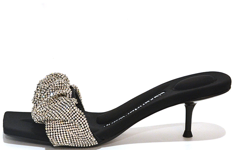 (Women) Alexander Wang Heels 'Black Fashion Slides' 31421S058001