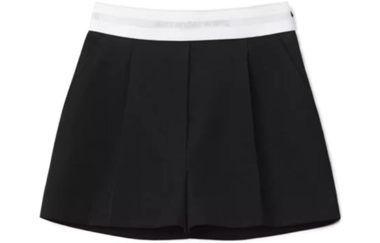 (Women) Alexander Wang High-Waist Pleated Relaxed Fit Shorts for Women 1WC3234080-100