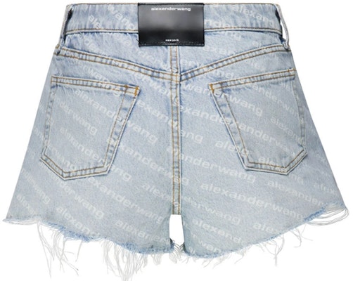 (Women) Alexander Wang High-Waisted Logo Denim Shorts - Blue 4DC2204781 Lookbook (Women) Alexander Wang High-Waisted Logo Denim Shorts - Blue 4DC2204781