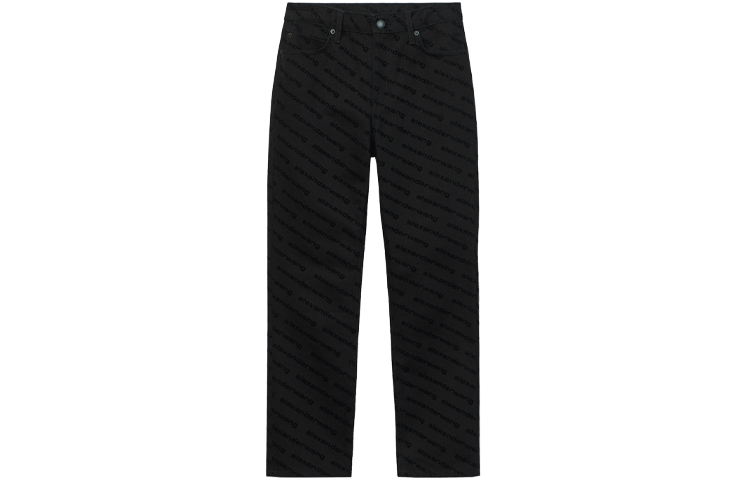 Order (Women) Alexander Wang High-Waisted Logo Skinny Jeans Black 4DC2204794-960