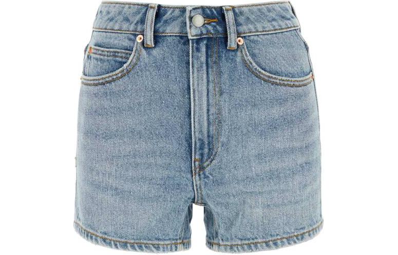Order (Women) Alexander Wang High-Waisted Slim Fit Denim Shorts Women - Blue. 4DC4234161-471A