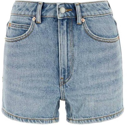 (Women) Alexander Wang High-Waisted Slim Fit Denim Shorts Women - Blue. 4DC4234161-471A Order (Women) Alexander Wang High-Waisted Slim Fit Denim Shorts Women - Blue. 4DC4234161-471A