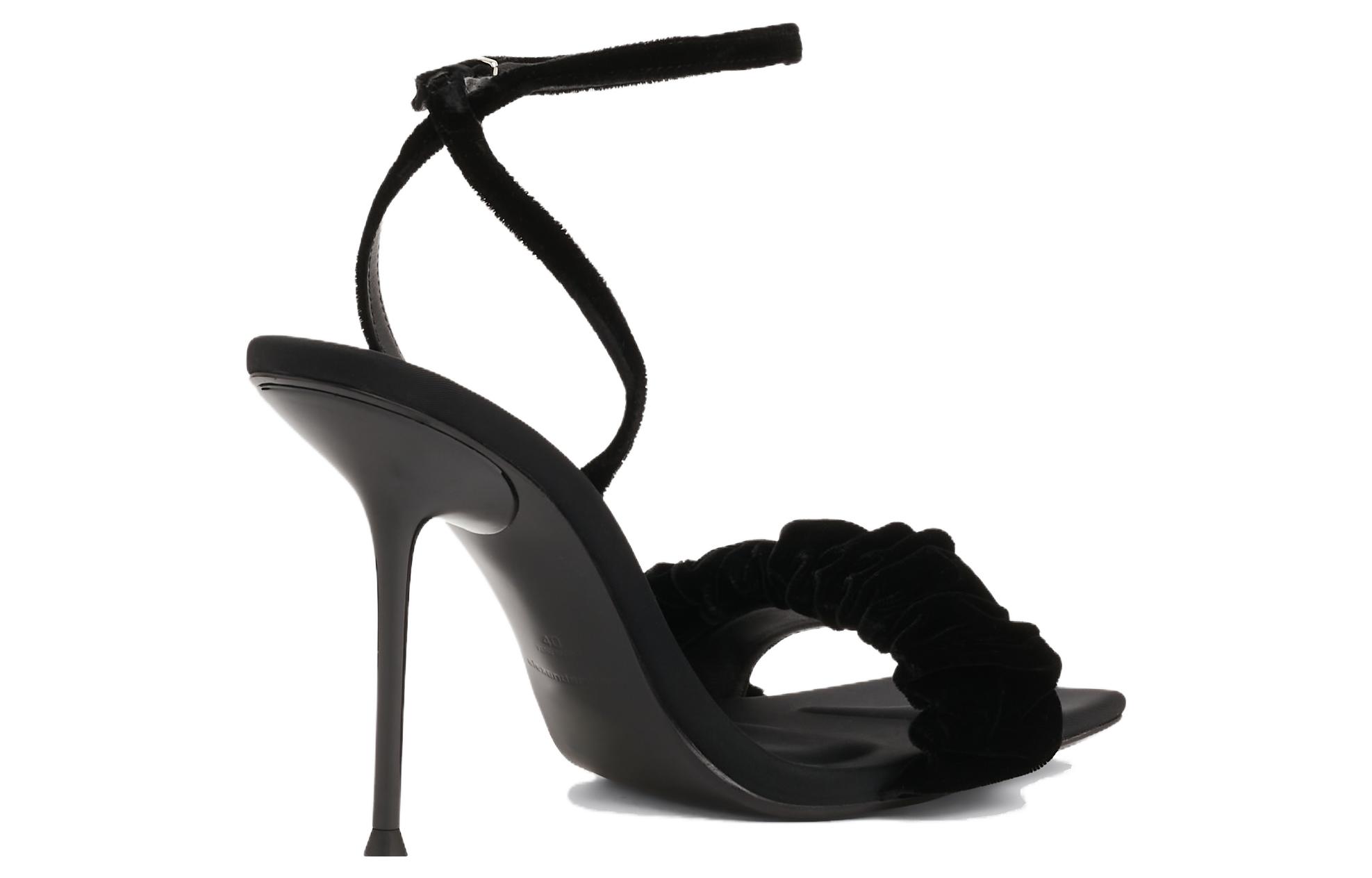 (W) Alexander Wang High Heel Fashion Slide 'Black' 圖 3