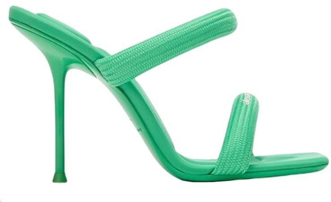 (W) Alexander Wang Tumit Tinggi 'Fashion Slide' Hijau 30321S033310 Order (W) Alexander Wang Tumit Tinggi 'Fashion Slide' Hijau 30321S033310