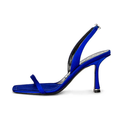 (W) Alexander Wang Ivy 85 'Blue Strappy Open-Toe Heeled Sandal'