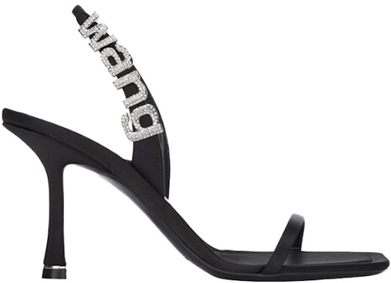(W) Alexander Wang Ivy 'Satin Black' Zapatos Negros de Satén 30121S052 Order (W) Alexander Wang Ivy 'Satin Black' Zapatos Negros de Satén 30121S052