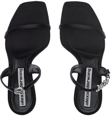 (W) Alexander Wang Ivy 'Satin Black' Zapatos Negros de Satén 30121S052 Lookbook (W) Alexander Wang Ivy 'Satin Black' Zapatos Negros de Satén 30121S052