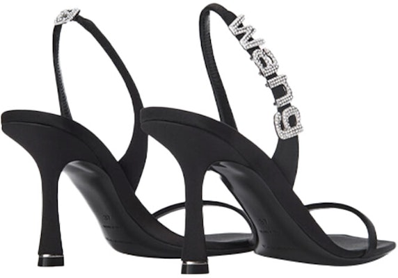 (W) Alexander Wang Ivy 'Satin Black' Zapatos Negros de Satén 30121S052 Purchase (W) Alexander Wang Ivy 'Satin Black' Zapatos Negros de Satén 30121S052