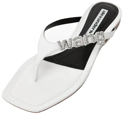(Women) Alexander Wang Ivy 'White Leather Thong Sandals' 30221S079100 Buy (Women) Alexander Wang Ivy 'White Leather Thong Sandals' 30221S079100