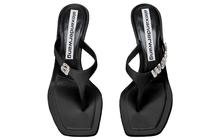 Shop (W) Sandali con Tacco Alto Alexander Wang Ivy ''Logo Nero'' 30C220S024