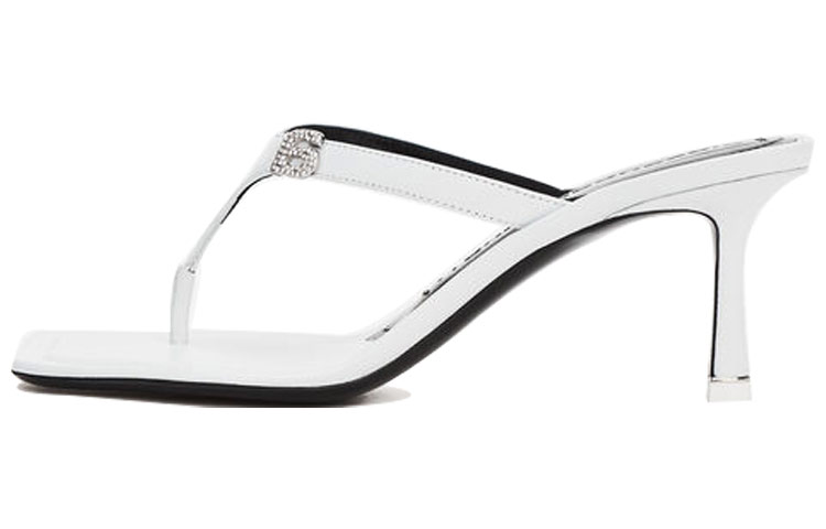 Buy (W) Sandal Tumit Tinggi Alexander Wang Ivy 'Logo Putih' 30C220S026
