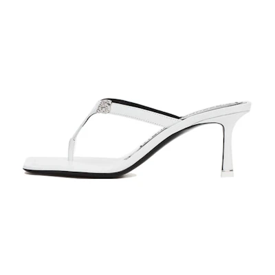 (W) Alexander Wang Ivy High Heel Sandals 'White Logo'