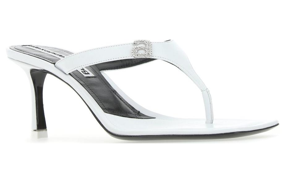(W) Alexander Wang Ivy High Heel Sandals 'White Logo' 圖 2