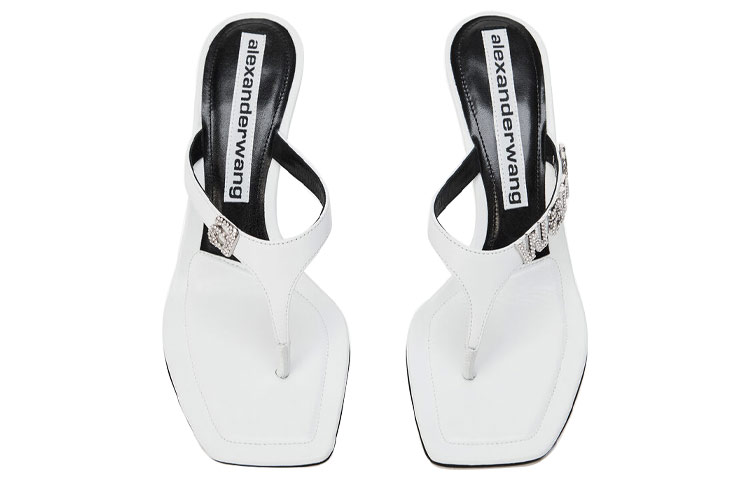 (W) Alexander Wang Ivy High Heel Sandals 'White Logo' 圖 5