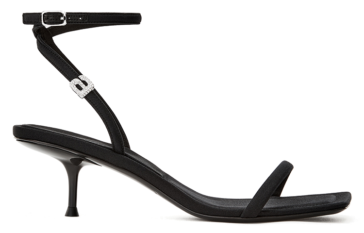 (W) Alexander Wang Jessie High Heel Sandals 'Black Logo' 圖 2