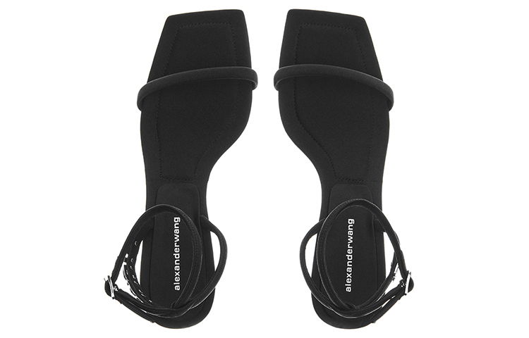 (W) Alexander Wang Jessie High Heel Sandals 'Black Logo' 圖 4