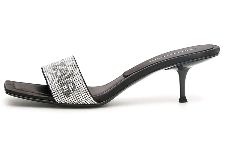 (Women) Alexander Wang Jessie Sandals 'Crystal High Heel Black' 30C120P092