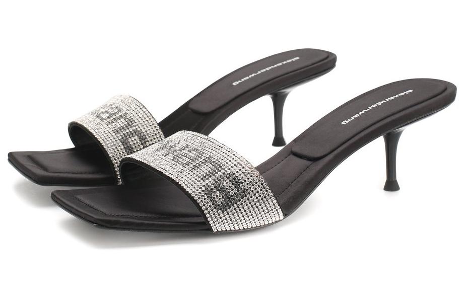 Lookbook (W) Alexander Wang Jessie Sandals 'Crystal High Heel Hitam' 30C120P092