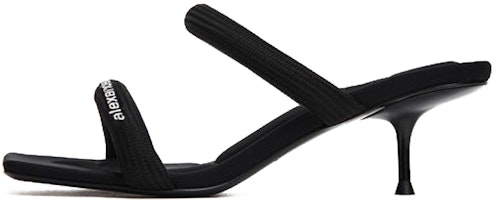 (Women) Alexander Wang Julie 'Black Stiletto Open Toe Sandal' 30321S034001 (Women) Alexander Wang Julie 'Black Stiletto Open Toe Sandal' 30321S034001
