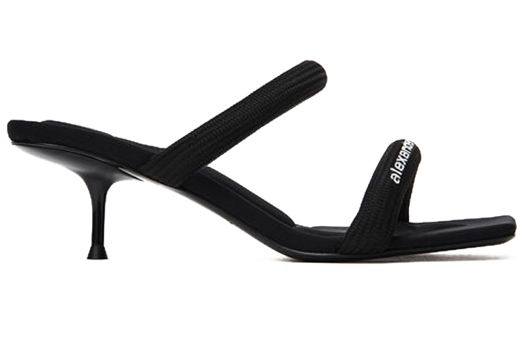 Lookbook (W) Alexander Wang Julie 'Sandal Stiletto Hitam Terbuka' 30321S034001