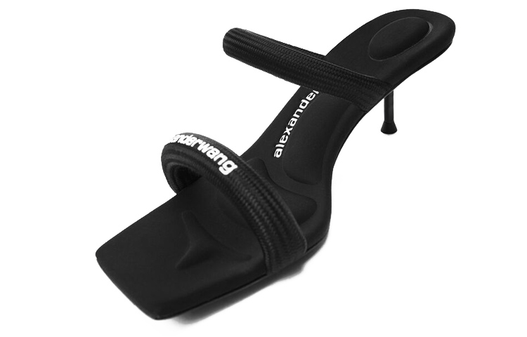 Shop (W) Alexander Wang Julie 'Sandal Stiletto Hitam Terbuka' 30321S034001