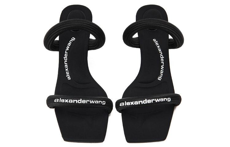 Purchase (W) Alexander Wang Julie 'Sandal Stiletto Hitam Terbuka' 30321S034001