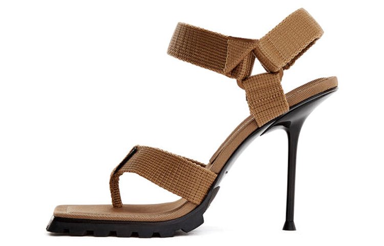 (W) Alexander Wang Julie Heeled Sandals 'Brown'
