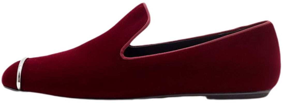 (W) Alexander Wang Kallie 'Sepatu Loafer Beludru Merah Tua' 3037F0038T624 Buy (W) Alexander Wang Kallie 'Sepatu Loafer Beludru Merah Tua' 3037F0038T624
