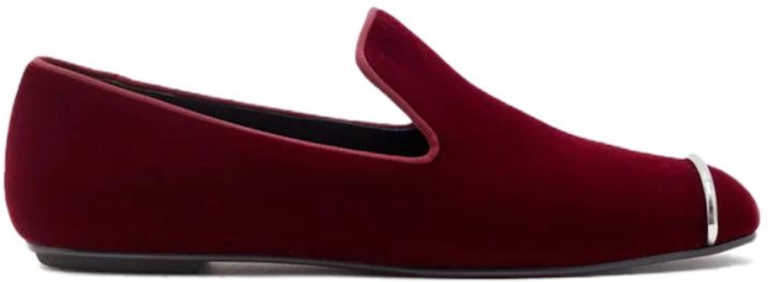 (Women) Alexander Wang Kallie 'Deep Red Velvet Loafers' 3037F0038T624 Order (Women) Alexander Wang Kallie 'Deep Red Velvet Loafers' 3037F0038T624