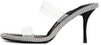 (W) Alexander Wang Kira PVC 'Sandal Tumit Tinggi Hitam' 30423S016001