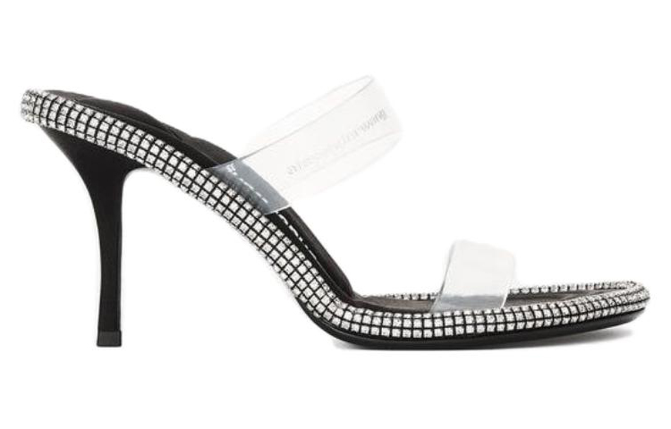 Order (W) アレキサンダー ワン キラ PVC ブラック ハイヒールスライド 30423S016001