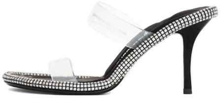 (Women) Alexander Wang Kira PVC 'Black High-Heel Slide' 30423S016001 (Women) Alexander Wang Kira PVC 'Black High-Heel Slide' 30423S016001