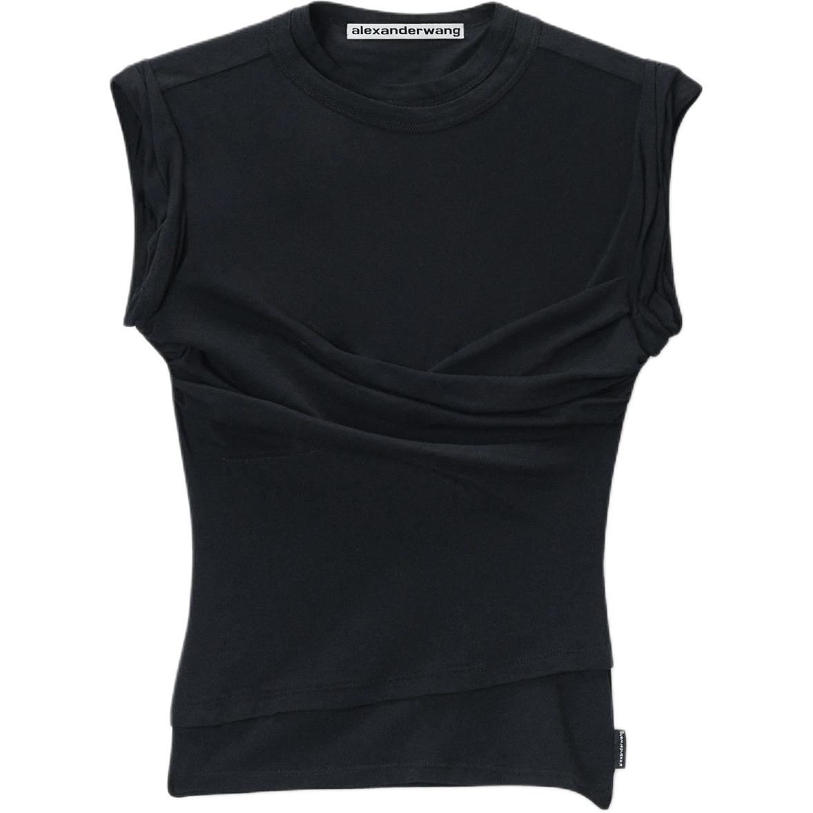 (Women) Alexander Wang Knotted Slim-Fit Solid Tank Top 1CC3261352001