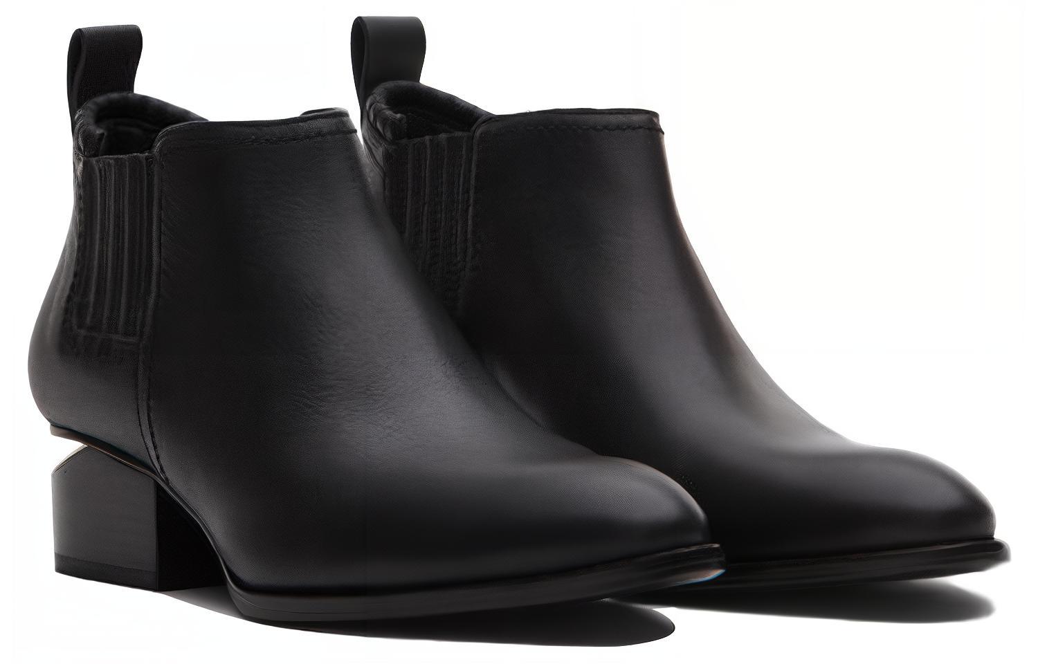 (W) Alexander Wang Kori Boot 'Black Calfskin Elastic' 圖 3