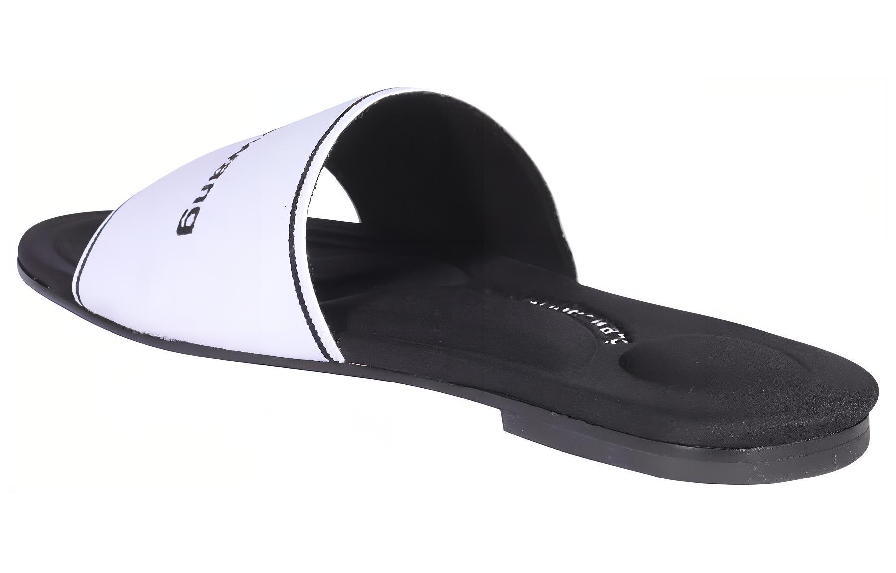 Shop (W) Alexander Wang Kyra Flat 'Hitam dan Putih' 30221S033