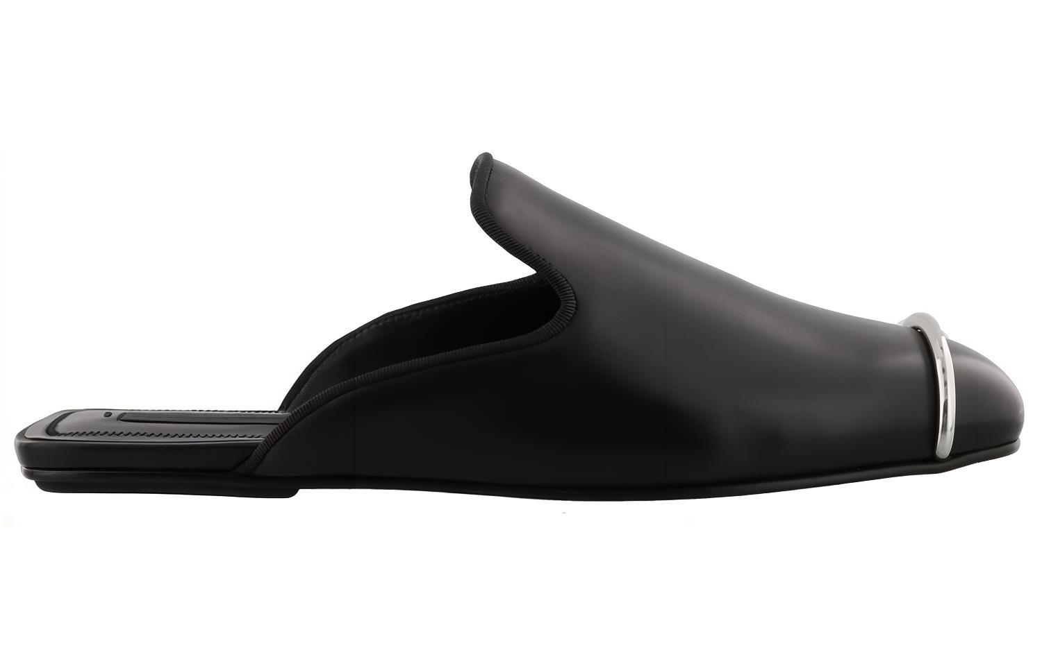 Order (W) Sandal Datar Kulit Alexander Wang 'Black Fashion' 3099F0080L001