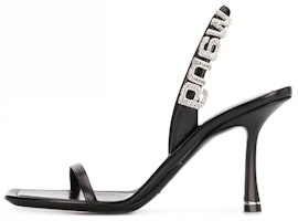 (Women) Alexander Wang Leather High-Heel Slip-On Fashion Slide 'Black' 30C120P072001 (Women) Alexander Wang Leather High-Heel Slip-On Fashion Slide 'Black' 30C120P072001
