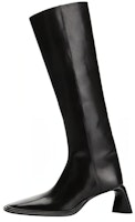 (Women) Alexander Wang Leather High-Top Boots 'Black Chunky Heel' 30422B014001 (Women) Alexander Wang Leather High-Top Boots 'Black Chunky Heel' 30422B014001