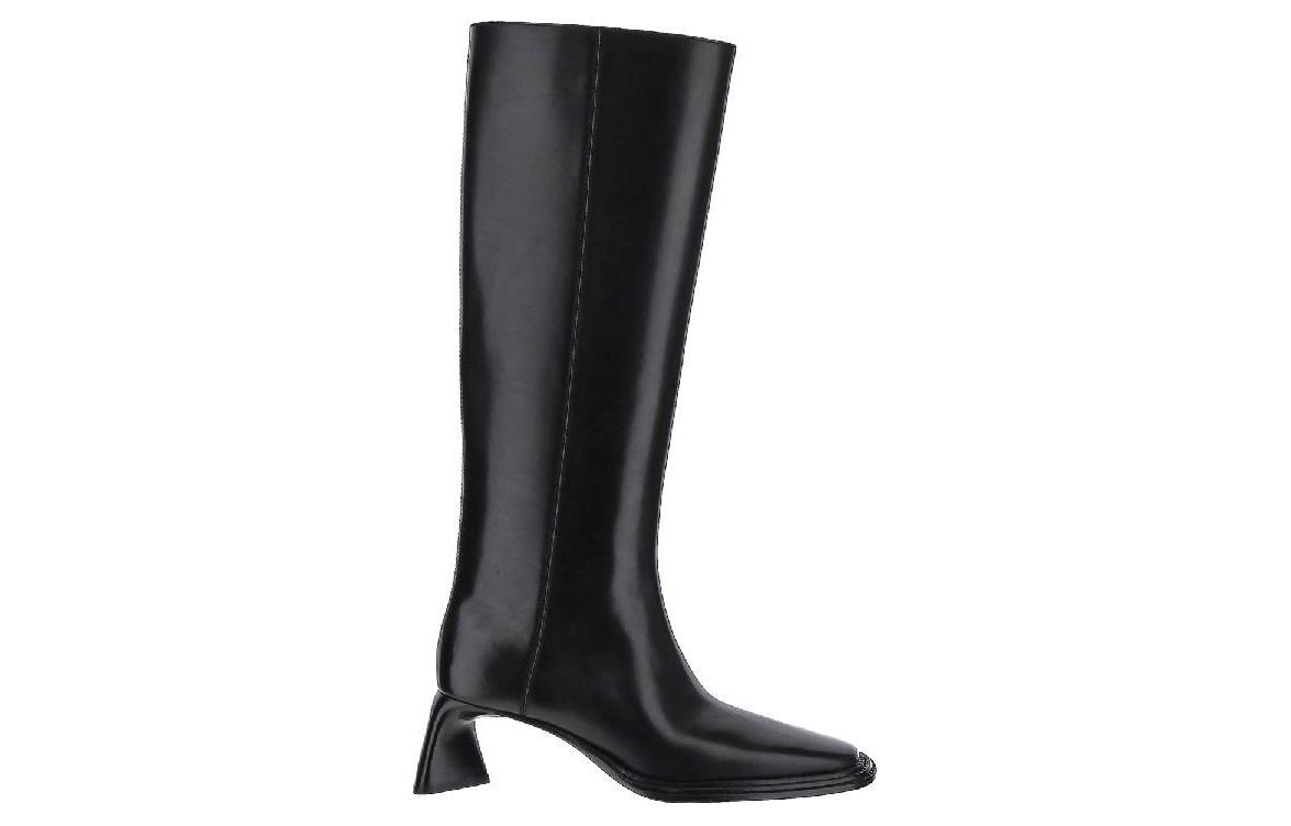 Order (W) But Alexander Wang Kulit But Hitam Bertumit Tinggi Chunky' 30422B014001